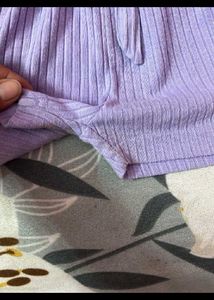 Cute Babyhug Purple Romper