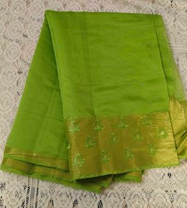 New Cotton Embroidery Saree(Unused)Price Down⤵️