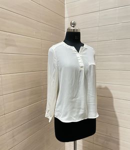Old Money Elegant White Top