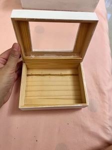 White Wooden Storage Box