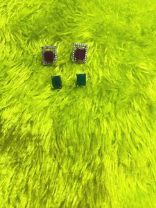 Stud Earrings - Set of 4