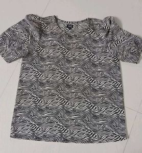 Stylish Zebra Print Top