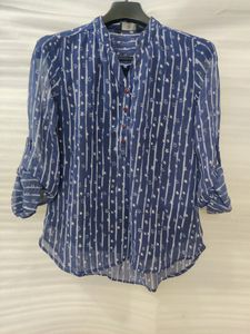 Blue Shirt With Star Prints