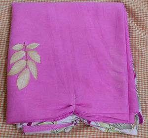 Pink Floral Saree