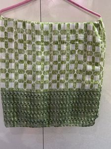 Pista Green With Whaite Golden Tcher