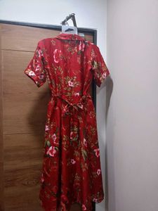Red Floral Maxi Dress