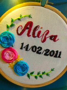 Name Embroidery Frame