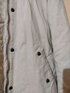 Korean Style Off-white Overcoat