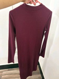 Burgundy Midi Dress
