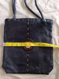 Leather Tote Bag with Unique Design