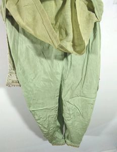 Fluorescent Dhoti Salwar With Golden Border