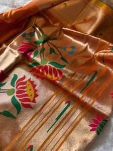 Elegant Orange Paithani