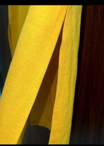 Winter wear Solid Mustard yellow Kurta