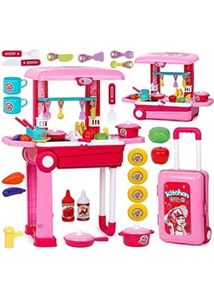 Kids Kitchen Playset with Suitcase