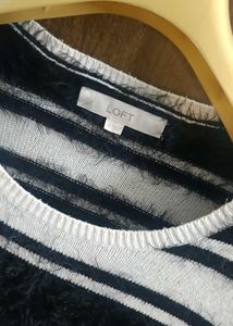Negotiable : Striped Knit Pullover Sweater