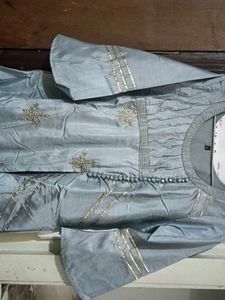 Elegant Grey festival gown