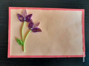 3 Mini Quilled Envelopes