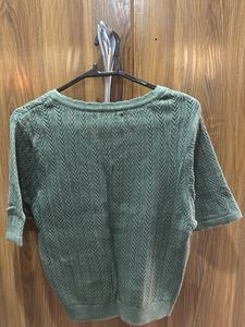 Green Knit Top