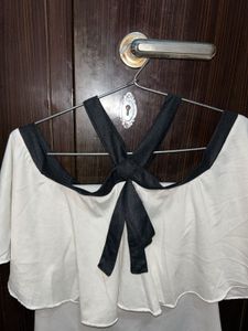 White And Black Top