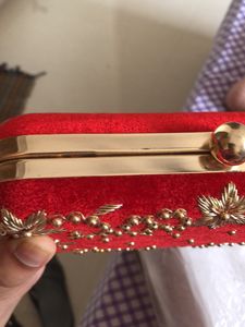 Handwork Clutch With Velvet