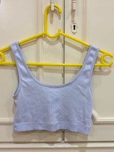 Blue Bralet Crop Top