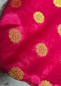 Pink &amp; Gold Silk Saree