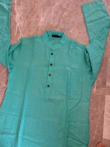 Men's Casual Green Kurta