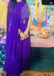 Elegant Purple Kurti Plazzo Set