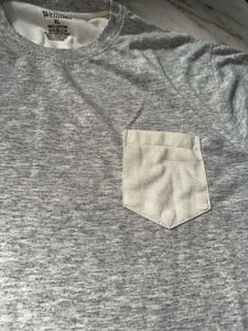 grey T-shirt