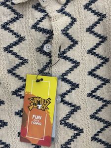 zig-zag knit shirt