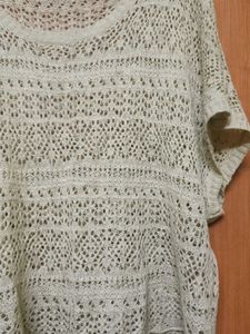 Crochet Knit Oversized Top