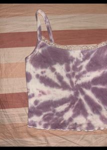 purple tie dye top