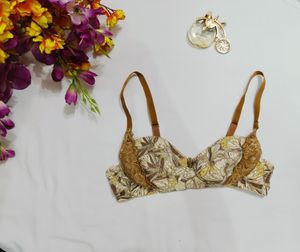 Floral Print Bra