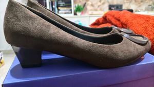 Brown fancy heels