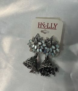 oxidized Jhumka Earrings