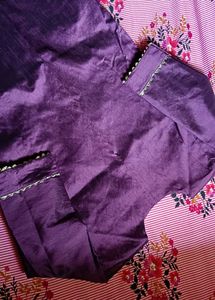 Elegant Purple Kurta Set
