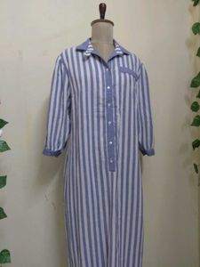 Striped Shirt Dress