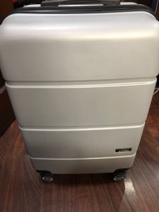 Silver Suzuki Luggage - Travel Ready!
