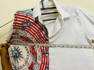 Women Graphic Printed White Shirt
