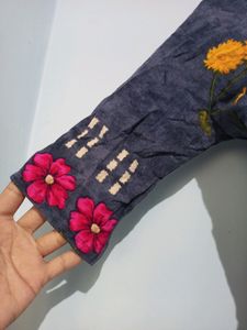 Blue Cotton Kurtha