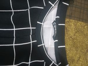 Black Checkerd Co Ord Set