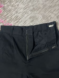 Black Straight Leg Trousers