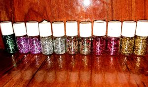 nail glitter Set 11 bottles