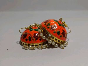 New Big Size Meenakari Jhumkas Rs 199 Each Pair