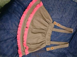 Baby Girl Skirt Dungaree With Top