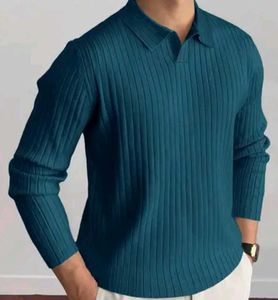 Ribbed Polo Shirt