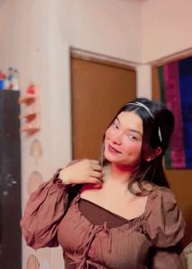 Brown Puff Sleeve Milkmaid Top