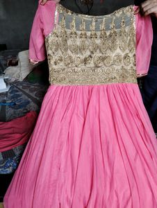 Pink Gown. Used Only 3 Time. Shadi M Use Kiya H Bs