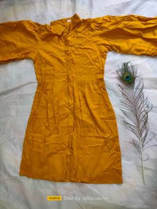Khadi Meterial Dress Knee Length