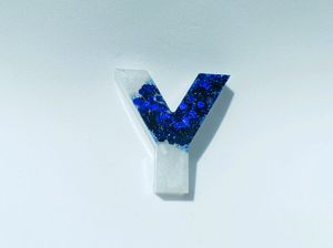 Resin Initial Keychains